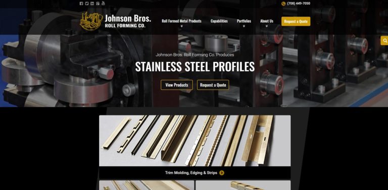 Stainless Steel Trim Molding, Edging, & Strips - Berkeley, Illinois -  Johnson Brothers Roll Forming
